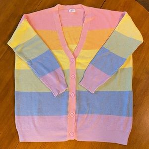 Oversized cardigan colorful